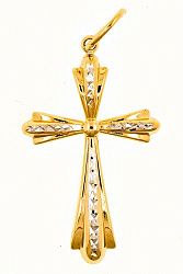 Крест из желтого золота 585 пробы 1,47 гр. б/у