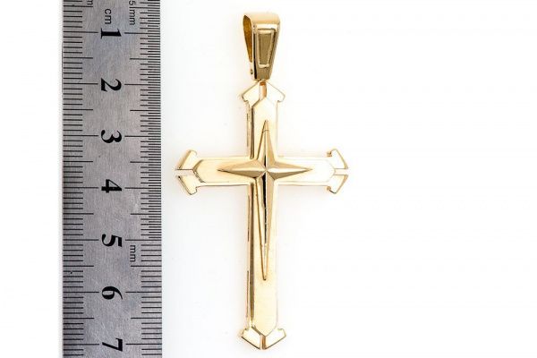 Крест из желтого золота 585 пробы 13,34 гр. б/у