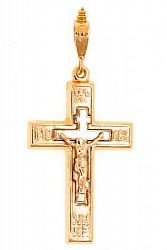 Крест из красного золота 585 пробы 4,8 гр. б/у