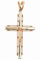 Крест из комбинированого золота 585 пробы 4,89 гр. б/у