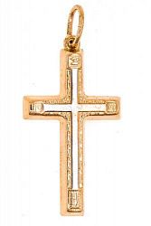 Крест из комбинированого золота 585 пробы 1,23 гр. б/у