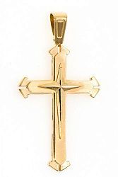 Крест из желтого золота 585 пробы 13,34 гр. б/у