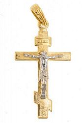 Крест из комбинированого золота 585 пробы 3,6 гр. б/у