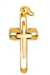 Крест из желтого золота 585 пробы 15,23 гр. б/у