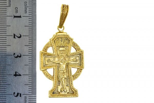 Крест из желтого золота 585 пробы 19,85 гр. б/у