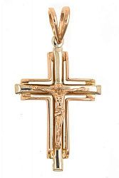 Крест из комбинированого золота 585 пробы 7,07 гр. б/у