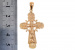 Крест из красного золота 585 пробы 5,55 гр. без вставок б/у