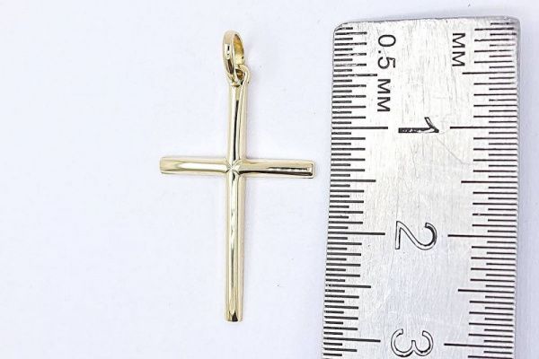 Крест из желтого золота 585 пробы 1,22 гр. б/у