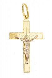 Крест из желтого золота 585 пробы 1,49 гр. б/у