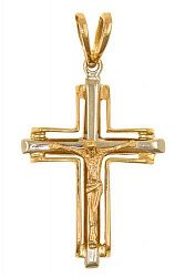 Крест из комбинированого золота 585 пробы 6,34 гр. б/у