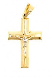 Крест из желтого золота 585 пробы 2,51 гр. б/у