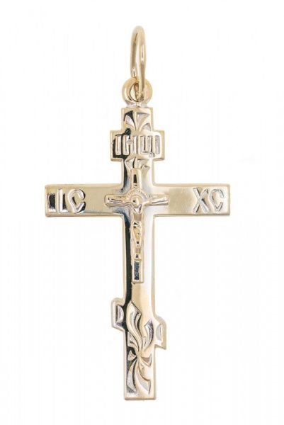Крест из белого золота 585 пробы 1,44 гр. б/у