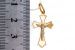 Крест из красного золота 585 пробы 0,83 гр. б/у