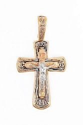 Крест из комбинированого золота 585 пробы 4,56 гр. б/у