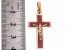 Крест из красного золота 585 пробы 4,82 гр. с эмалью б/у