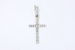 Крест из белого золота 585 пробы 1,57 гр. с бриллиантом б/у
