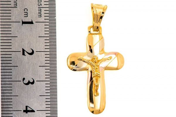 Крест из желтого золота 750 пробы 4 гр. б/у