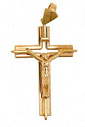 Крест из желтого золота 585 пробы 4,62 гр. б/у