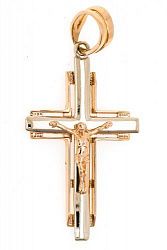 Крест из красного золота 585 пробы 3,1 гр. б/у