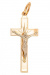 Крест из красного золота 585 пробы 1,36 гр. б/у