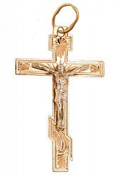 Крест из комбинированого золота 585 пробы 1,95 гр. б/у