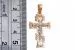 Крест из комбинированого золота 585 пробы 11,28 гр. без вставок б/у