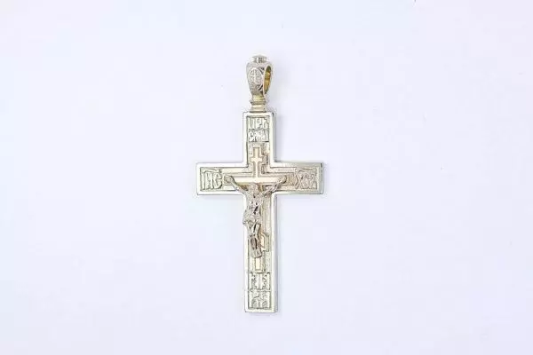 Крест из белого золота 585 пробы 6,55 гр. б/у
