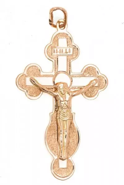 Крест из красного золота 583 пробы 3,25 гр. б/у