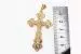 Крест из красного золота 585 пробы 7,85 гр. с недрагоценными камнями б/у