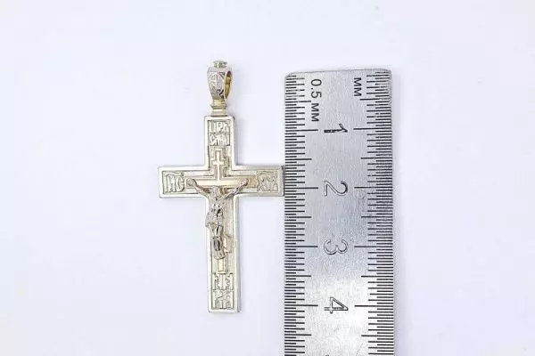 Крест из белого золота 585 пробы 6,55 гр. б/у