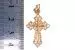 Крест из красного золота 585 пробы 1,95 гр. с недрагоценными камнями б/у